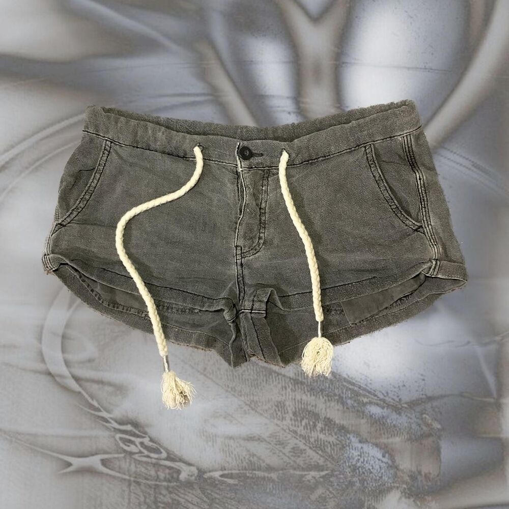 Free-people Women's Grey and Cream Shorts